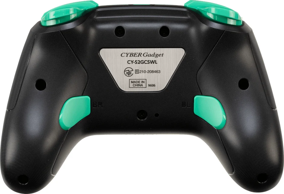 CYBER・ゲーミングコントローラー HG smart 無線タイプ エメラルド背面