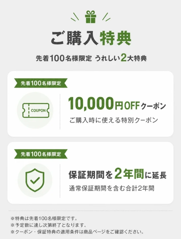 購入特典 先着100名様限定