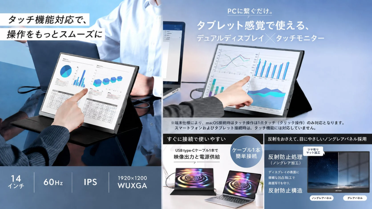 ノングレアパネルのイメージ