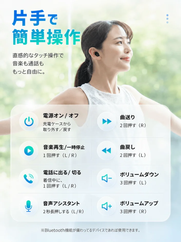 片手で簡単操作