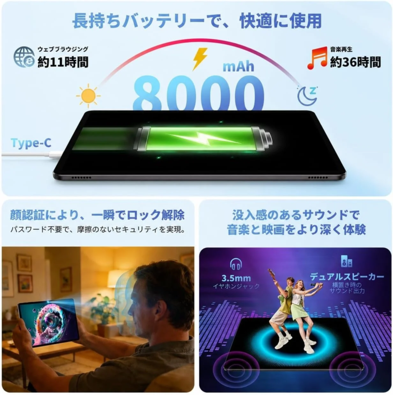 バッテリーと機能
