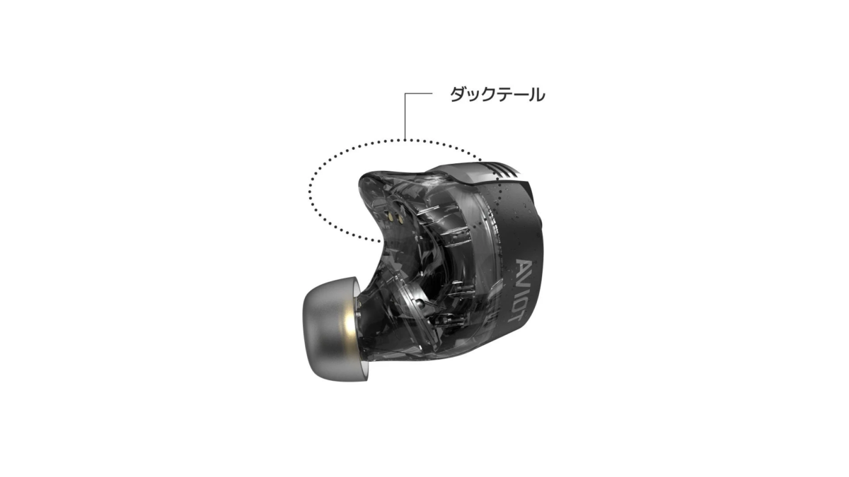 ダックテール形状