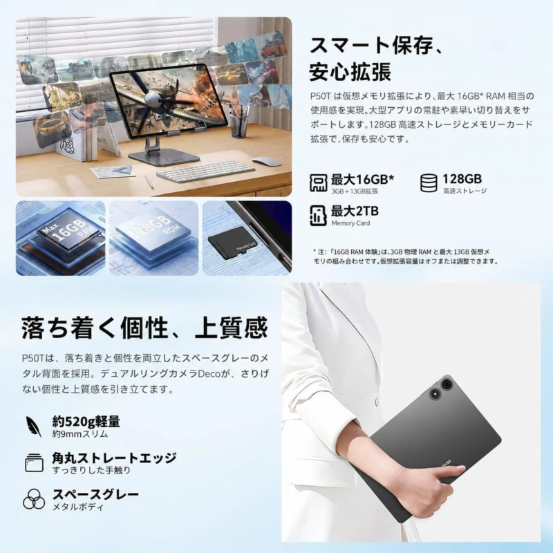 ストレージとメモリ