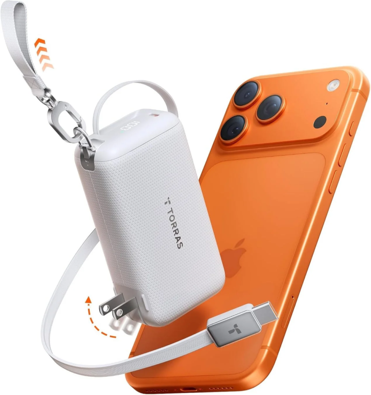 ポータブル充電器とiPhone