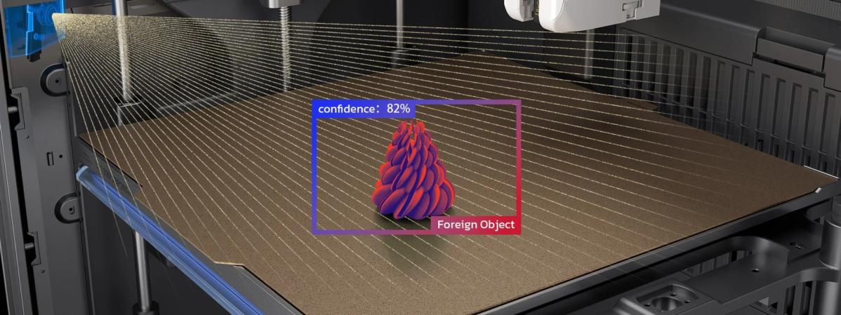 3Dプリンターの異物検出システム