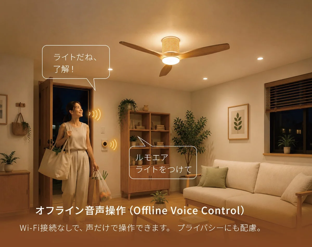 シーリングファンライト「禅」シリーズ