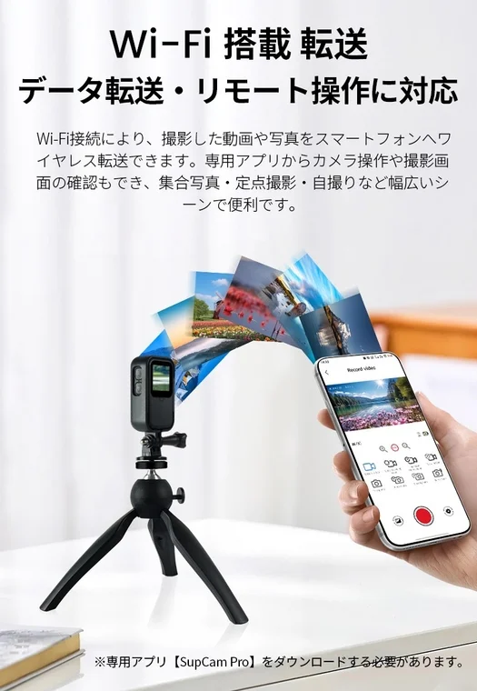 Wi-Fi転送とスマートフォン連携のイメージ