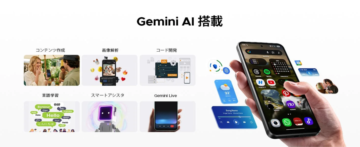 Gemini AIの多様な機能