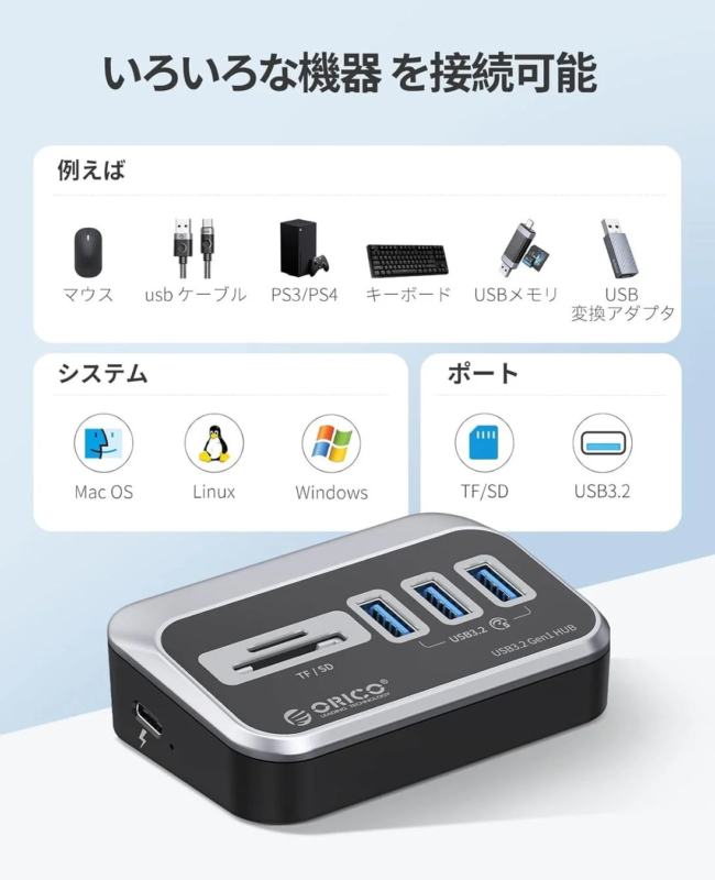 幅広い互換性