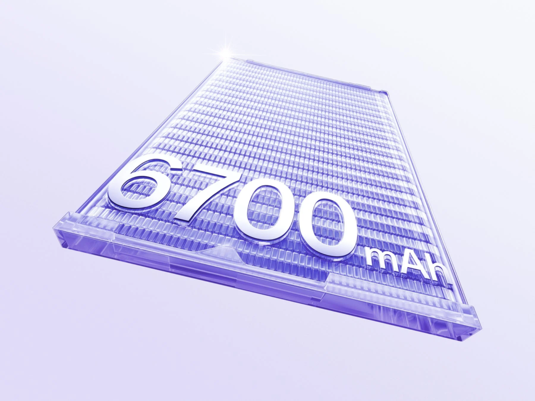 6700 mAh バッテリー表示