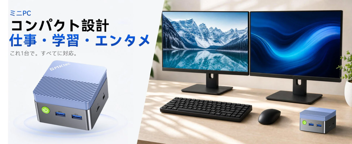 GMKtec G5S デュアルモニター