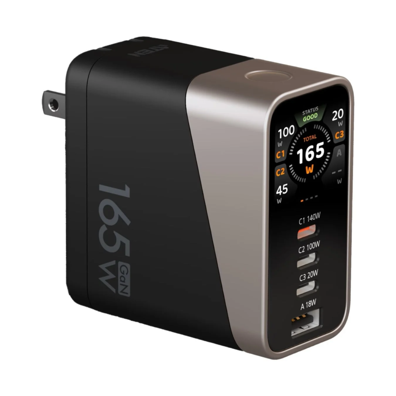 165W スマートディスプレイ搭載急速充電器