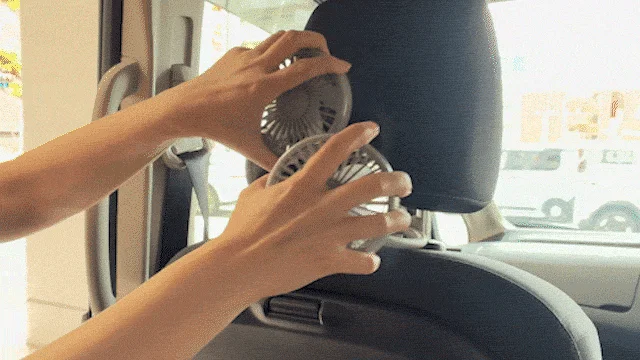 「SPEEDER ヘッドレストダブルファン(HDF02)」の取り付け