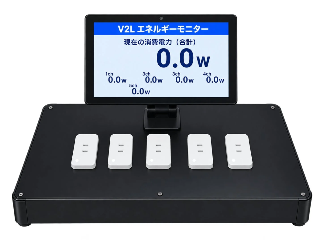V2Lエネルギーモニターと電源出力口