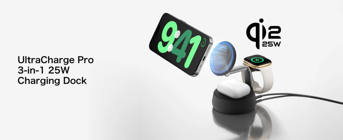 UltraCharge Pro 3-in-1 25W Charging Dock