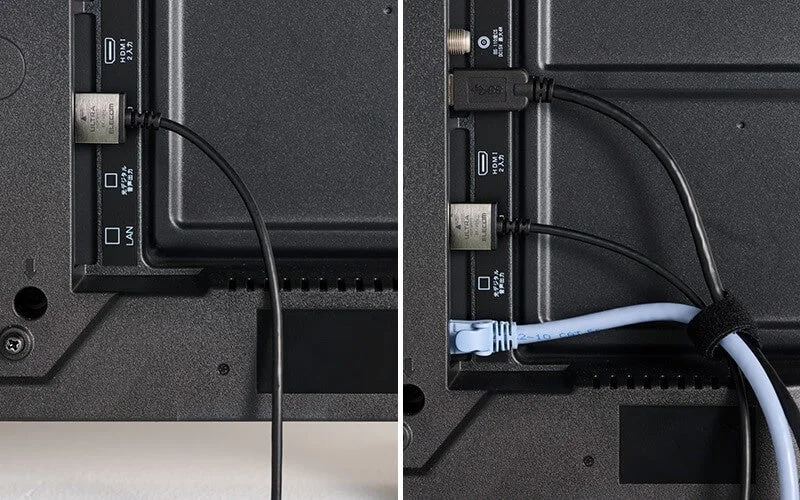 テレビ裏の配線イメージ