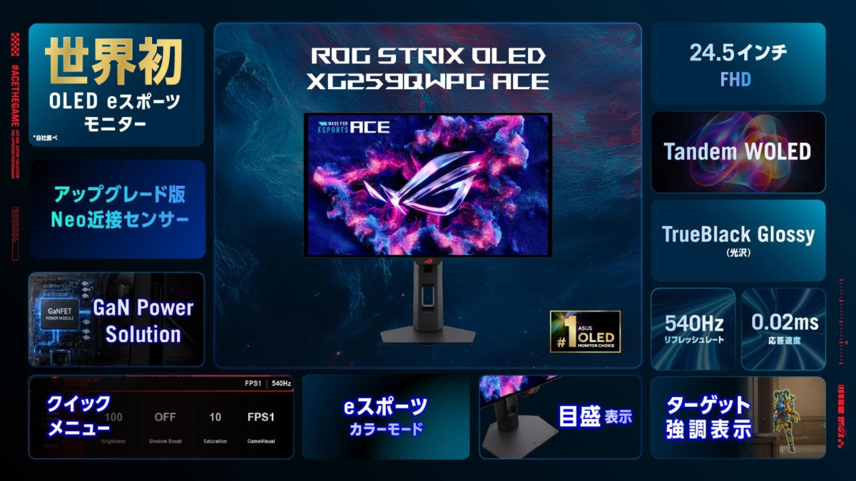 ROG Strix OLED XG259QWPG Ace