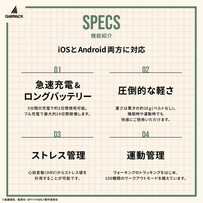スマートウォッチ機能紹介