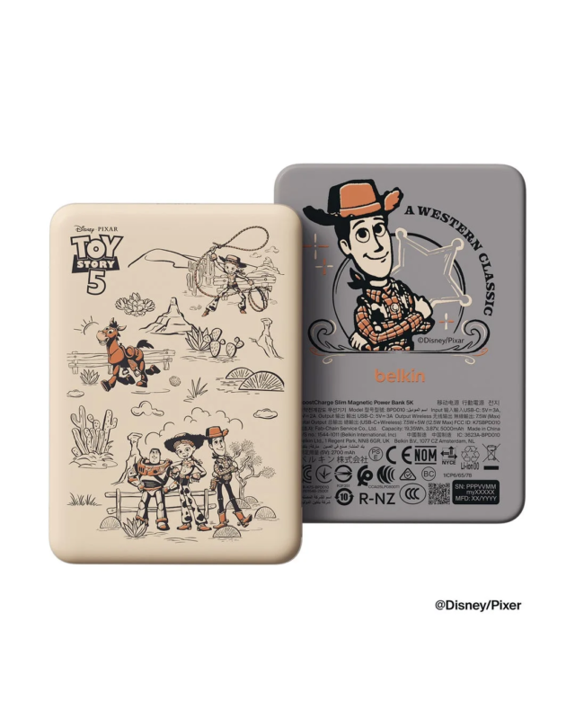 トイストーリーキャラクターデザインのモバイルバッテリー
