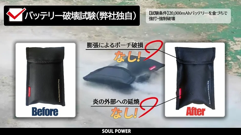 バッテリー破壊試験