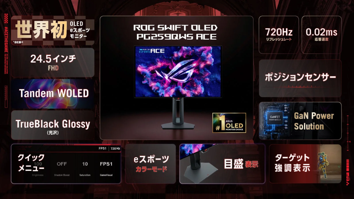 ROG Swift OLED PG259QWS Ace